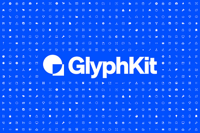 Introducing GlyphKit.com branding design icon iconography identity illustration logo