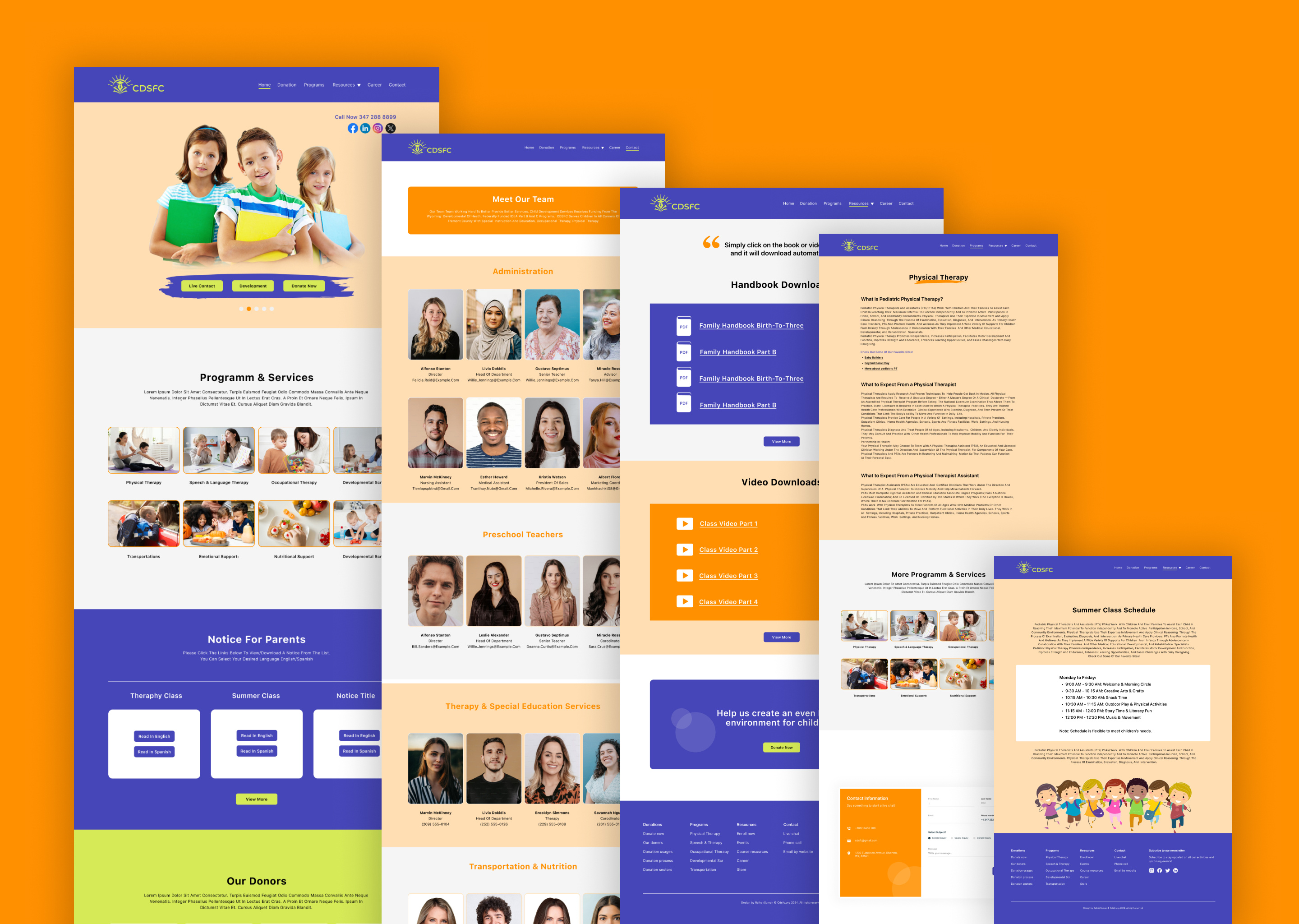 Example of Clean Responsive Landing Page Design 