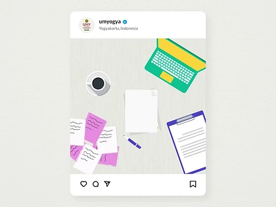 UMY Social Media Content - Self Love Animation animation flat graphic design illustration mental health motion graphics self care self love social media text