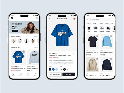 Modern e-Commerce App UI Design – Sleek, User-Friendly appdesign dribbble ecommerceapp mobileappdesign onlineshopping uiuxdesign uxdesign