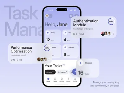 Task Management App app calendar concept daily task design graphic design management mobile mobile app organize project subtasks task task list todo tracker ui user interface ux work list