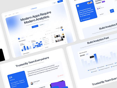 Sisense - A Data Analytics Website agency dashboard design data analytics data visualization figma design landing page management data modern ui platform saas ui ux design web design webapp design