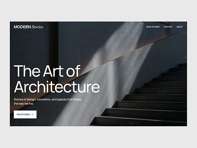 Modern architecture magazine website - Accelerate UI architecture hero hero section landing page modern ui ui design web design website website design