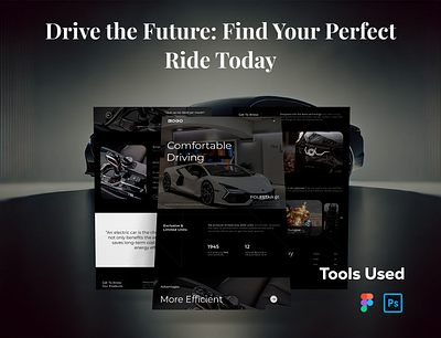 Landing page for Online Car House adobe photoshop cars cars landing page design design figma landing page landing page design landing page ui ui ux