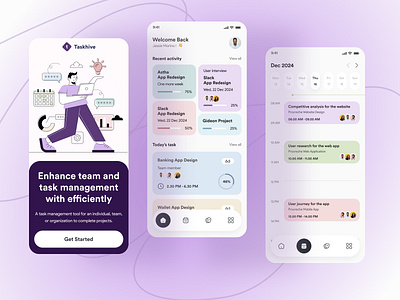 Task management mobila app app app design daily task ios management managment mobile planner planning app project list project management schedule app task task app task list task manager todo todolist uidesign uiux