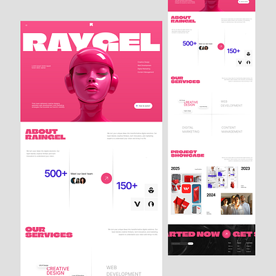 RAYGEL - Website Digital Agency agency ui ux website agency