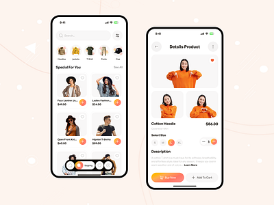 E-commerce Mobile App Design ai mobile app app card clean design ecommerce app fashion store app fireart ios mobile app design mobile application mobile interface mobile ui mobile uiux online shop product design shop ui ux