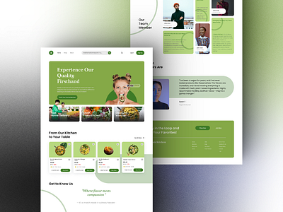 Bonk Kitchen - Landing Pages landing pages ui user interface vegan web design