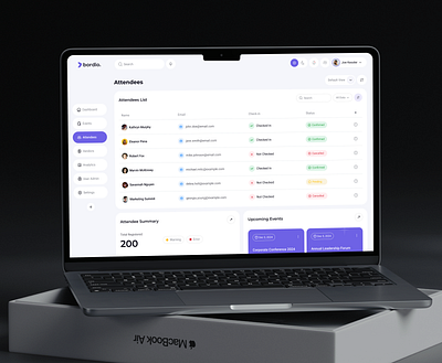 Event Planning and Management Platform- Attendees attendees createevent dashboardui event events management meeting planning platform process saas scheduling uiux webapp webdesign website