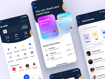 Wallet App Design app design branding creative designinspiration dribbble graphicdesign mobile nitin designer nitin verma product design research uidesigner uiinspiration uitrends user experience userinterface ux uxdesign wallet app webdesign