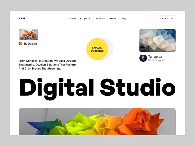 Digital Studio / Digital Agency agency website branding creative agency design digital agency digital marketing digital marketing agency home page landing page marketing website minimalist website modern website seo agency studio agency website web design