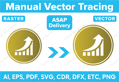 I will do vector tracing or convert to vector quickly redraw