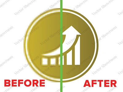 I will do vector tracing or convert to vector quickly redraw