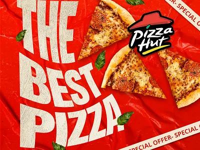 Slice Into Flavor: Pizza Hut Social Media Campaign creative fast food food food restaurent graphic design pizza