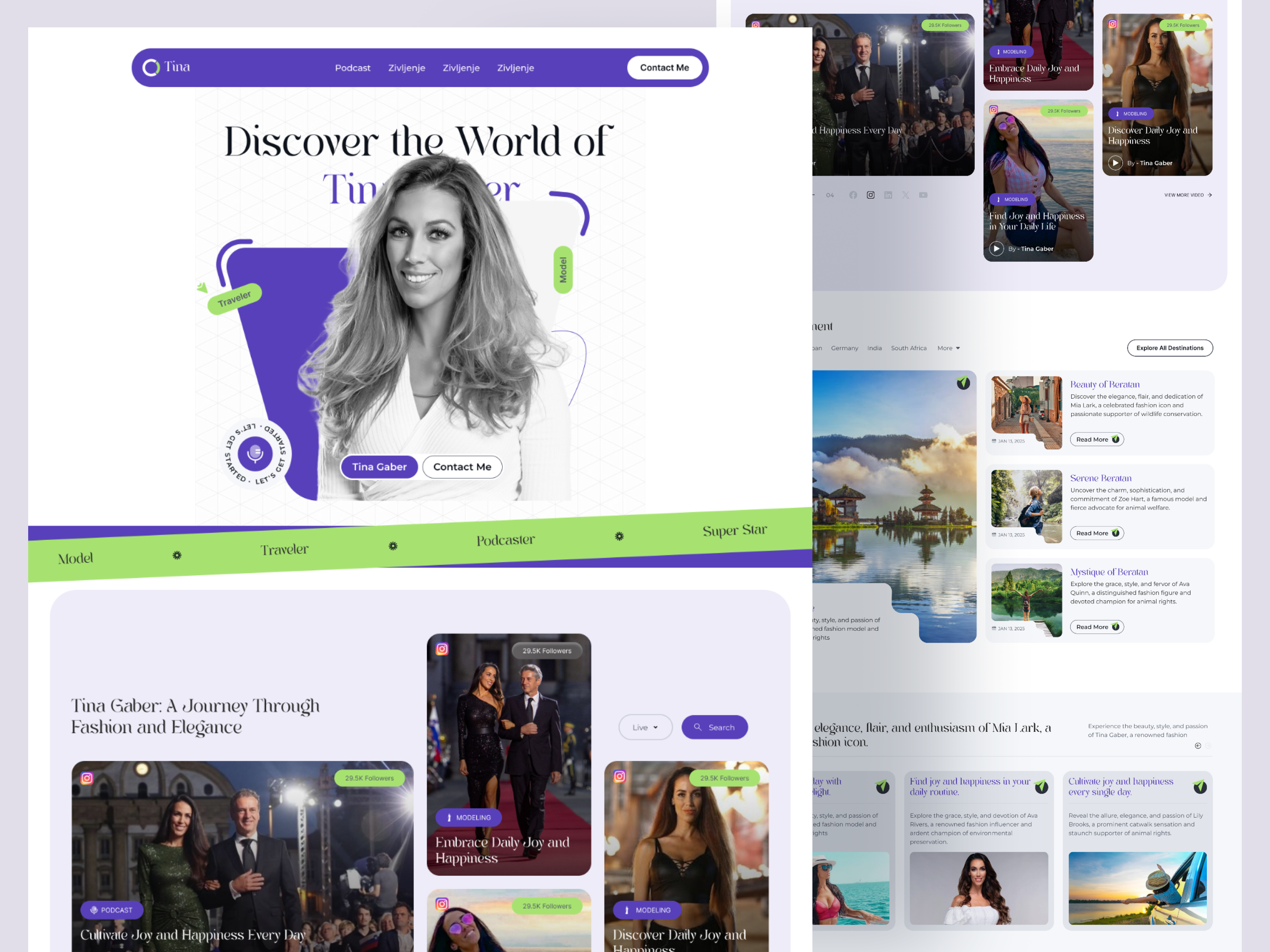 Personal website Portfolio ui web design