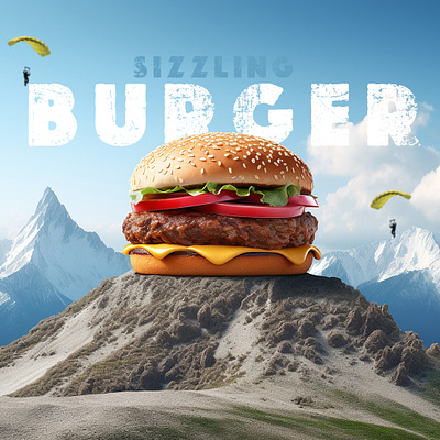 The Art of the Burger: Social Media Post Designs branding burger creative design fast food food food restaurent graphic design social social media