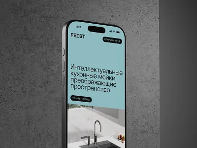 FEIST animation branding kitchen landing logo ui ux webdesign