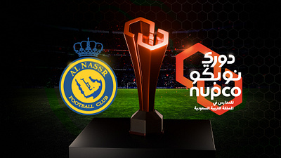 AL Nassr FC & NUPCO League creative design graphic soccer