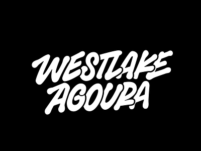 Westlake Agoura calligraphy font lettering logo logotype typography vector