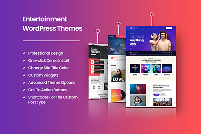 Top Entertainment WordPress Themes for Creative Projects creative entertainment entertainmentthemes eventplanning responsivedesign webdesign wordpressthemes