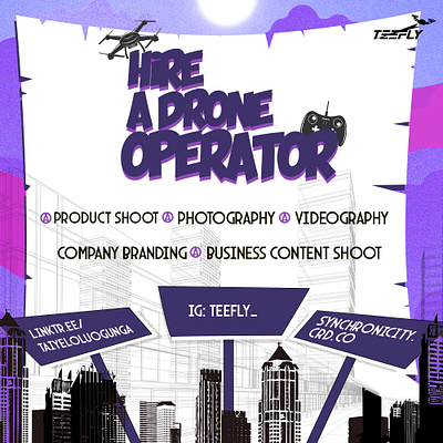 Hire A Drone Operator graphic design branding graphic design illustration image vector