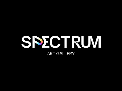 SPECTRUM ART GALLERY art gallery branding graphic design logo logo design logotype minimal logo minimalist logo modern logo wordmark