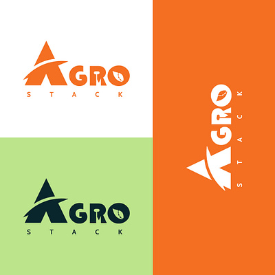 Agro Stack logo branding cabin font colour theory graphic design identity design logo mockup photoshop