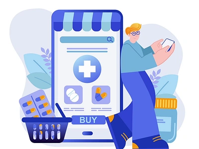 Online Pharmacy 2D Animation 2d animation drugstore flat health healthcare app illustration medicine mobile app motion online online pharmacy pills prescription prescription app shopping tablets tech wellness