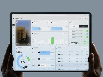 Palco CRM - Real Estate Dashboard ai app app design b2b business crm dashboard deal design estate interface product property proptech real estate saas service ui ux web