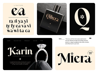 Miera: Perfect for Luxury Elegance ✨ alternative creative elegant font ligature luxury modern perfume premium professional ring sensatype stylish typography unique