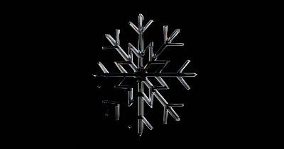 Elegant Snowflake Masterpiece: Crafted in Blender ❄️ 3d animation branding graphic design logo ui