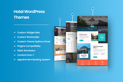 Responsive & Feature-Rich Designs of Hotel WordPress Themes branding design dribbbleinspiration hospitalitywebdesign hotel hotel design hotelthemes theme design ui website builder wordpress design wordpress development wordpress template wordpress theme