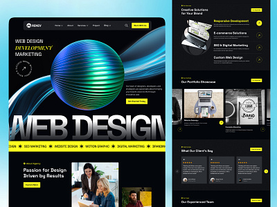 Web Design Agency Landing Page home page homepage landing landing page landingpage uidesign uiux web web design web design agency webdesign