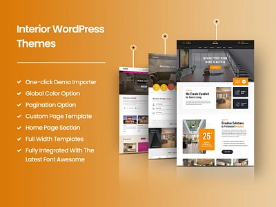 Interior WordPress Themes | Showcase Your Creativity Online creativeportfolio dribbbleshots interior interiordesign interiordesignthemes responsivedesign uiuxdesign webdesign webinspiration wordpressdesign wordpressthemes