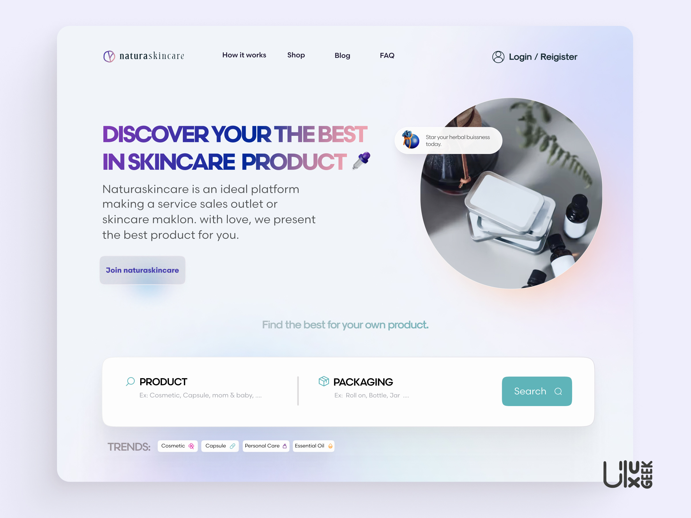 Example of Broken Landing Page Design