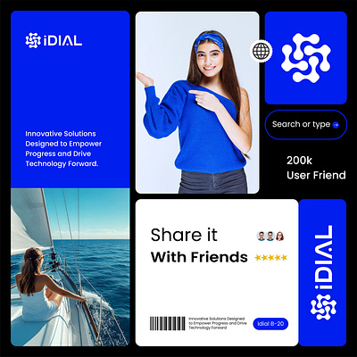 Idial - Brind Identity. brind brind identity design graphic design i logo idial logo logo designer logo maker modern logo social media tech logo techonology visual