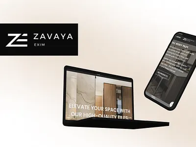 Zavaya Exim design figma portfolio tiles uiux