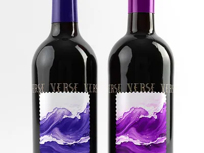 Verse Wine - Branding bold bottle brand branding clean drinks grapes identity label logo packaging paiting verse vintage wave wine winery