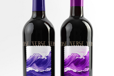 Verse Wine - Branding bold bottle brand branding clean drinks grapes identity label logo packaging paiting verse vintage wave wine winery