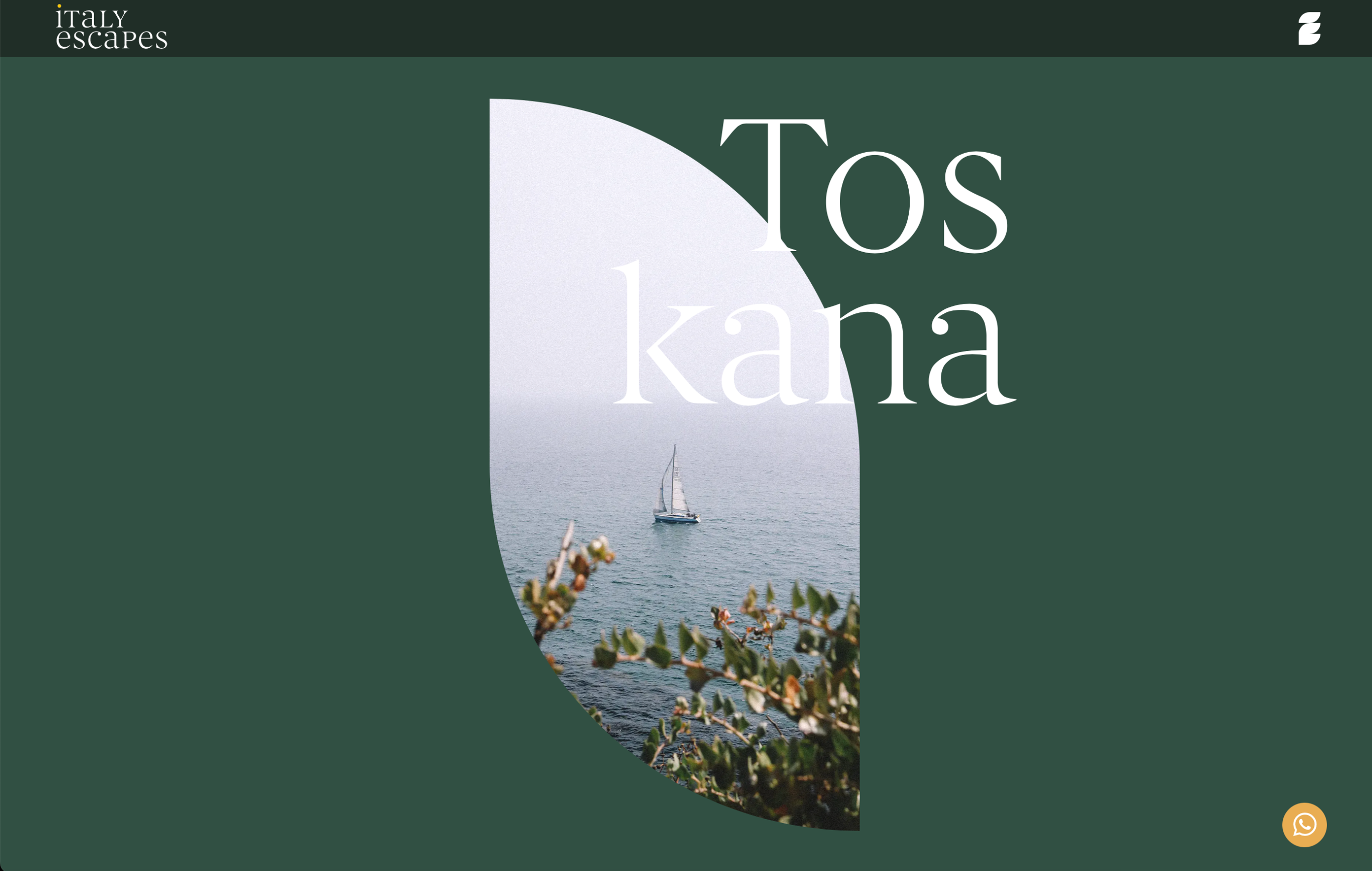 Italy Escapes branding content creation graphic design ui design visual design webdesign