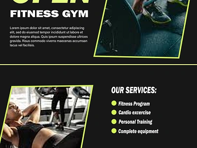 Fitness Flyer Design branding design dream home flyer design fitness flyer design