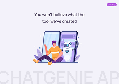 Chatgenie API - FAQ Bot tool case study product development ui ux