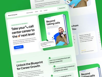 BeyondTakingCalls - Book Preorder Landing Page bookpromotion businesstech callcenter careergrowth creativedesign emailcapture landingpage leadgeneration minimalistui moderndesign professionaldevelopment qualityassurance responsivedesign startuptech ui uiux uxdesign webdesign workforcemanagement