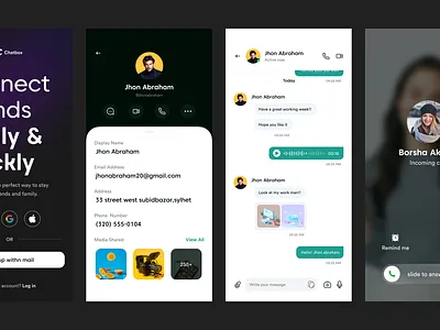 Chat App Ui Design branding logo ui