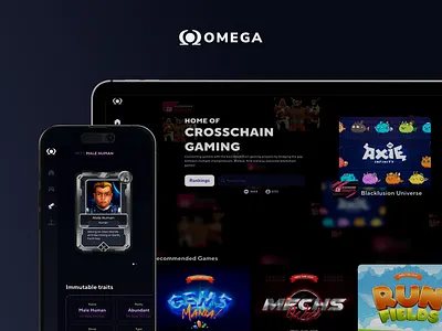 Omega app app design design desktop design gaming gaming platform graphic design saas platform software development ui ui design