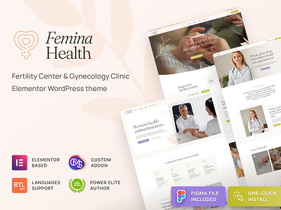 Femina Health - Fertility Clinic Medical WordPress Theme clinic web design clinic website clinic wordpress theme cmsmasters fertility clinic website health web design health wordpress theme web design website design wordpress theme