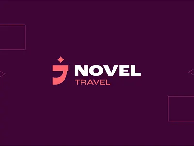 Novel Travel Rebranding agency brand brand identity branding graphic design logo logo design novel pink plane rebranding travel