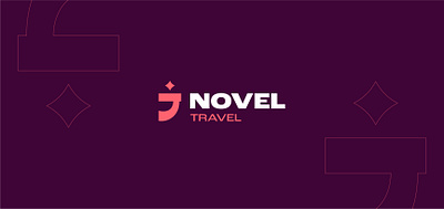 Novel Travel Rebranding agency brand brand identity branding graphic design logo logo design novel pink plane rebranding travel