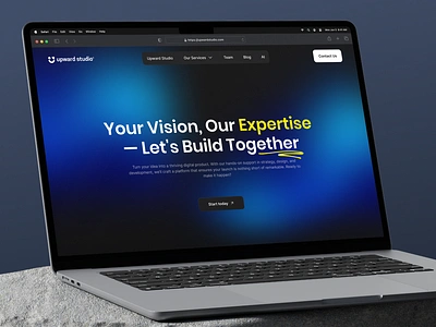 Upward Studio - Website Design about us blog page contact us contact us form cookies cta faq feedback footer frequently asked questions landing modal popup portfolio startup studio subscription cta trusted by video section website