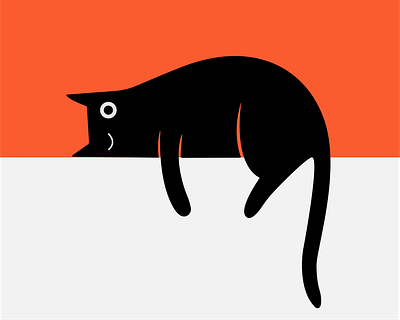 Cat illustration cat graphic design illustation minimalist simple